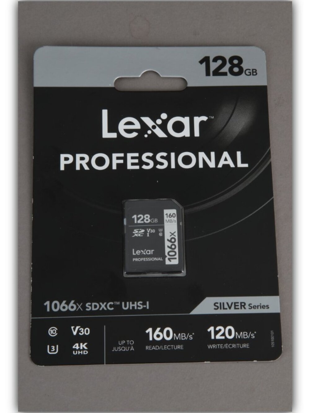 New Lexar Professional 1066x 128GB SDXC UHS-I V30 4K Card Silver Series